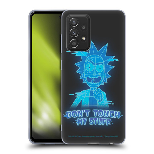 Rick And Morty Season 5 Graphics Don't Touch My Stuff Soft Gel Case for Samsung Galaxy A52 / A52s / 5G (2021)