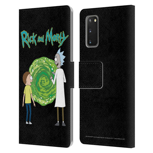 Rick And Morty Season 5 Graphics Character Art Leather Book Wallet Case Cover For Samsung Galaxy S20 / S20 5G