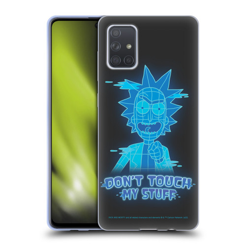 Rick And Morty Season 5 Graphics Don't Touch My Stuff Soft Gel Case for Samsung Galaxy A71 (2019)