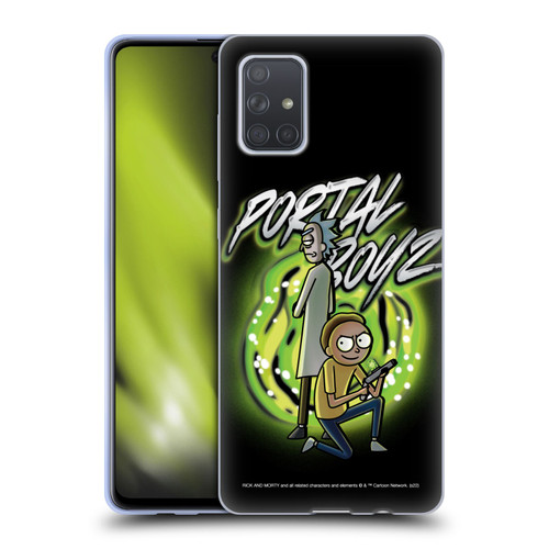 Rick And Morty Season 5 Graphics Portal Boyz Soft Gel Case for Samsung Galaxy A71 (2019)