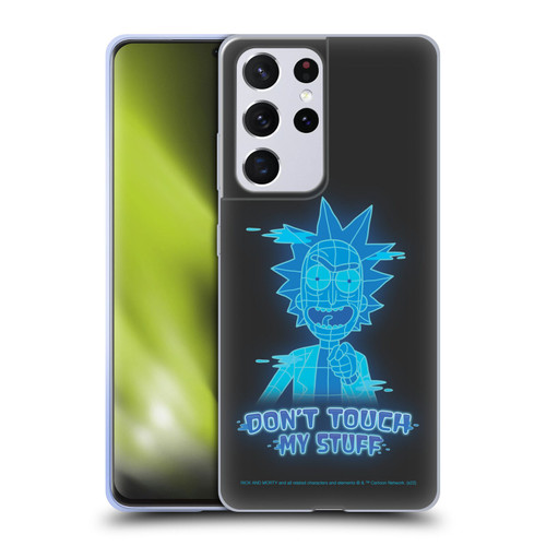 Rick And Morty Season 5 Graphics Don't Touch My Stuff Soft Gel Case for Samsung Galaxy S21 Ultra 5G