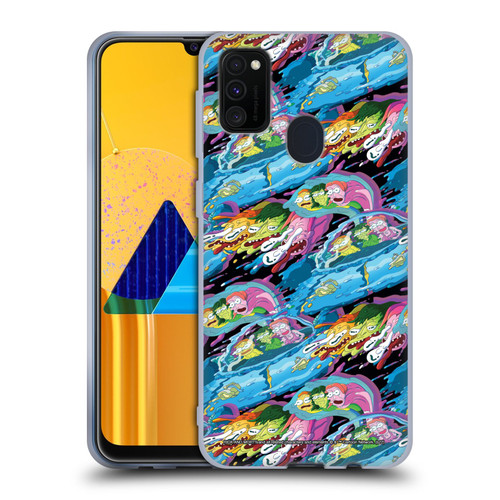 Rick And Morty Season 5 Graphics Warp Pattern Soft Gel Case for Samsung Galaxy M30s (2019)/M21 (2020)