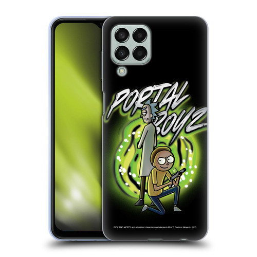 Rick And Morty Season 5 Graphics Portal Boyz Soft Gel Case for Samsung Galaxy M33 (2022)