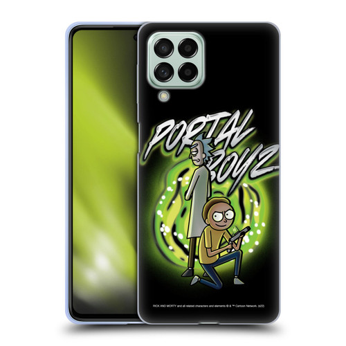 Rick And Morty Season 5 Graphics Portal Boyz Soft Gel Case for Samsung Galaxy M53 (2022)