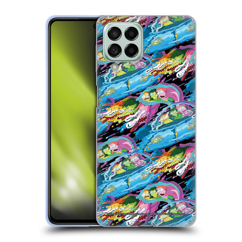 Rick And Morty Season 5 Graphics Warp Pattern Soft Gel Case for Samsung Galaxy M53 (2022)