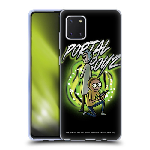 Rick And Morty Season 5 Graphics Portal Boyz Soft Gel Case for Samsung Galaxy Note10 Lite