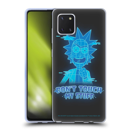 Rick And Morty Season 5 Graphics Don't Touch My Stuff Soft Gel Case for Samsung Galaxy Note10 Lite