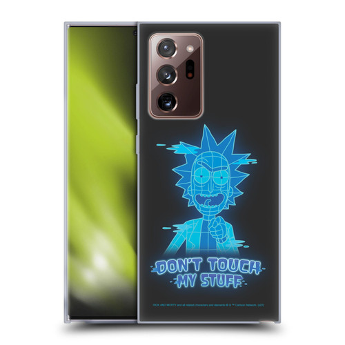Rick And Morty Season 5 Graphics Don't Touch My Stuff Soft Gel Case for Samsung Galaxy Note20 Ultra / 5G