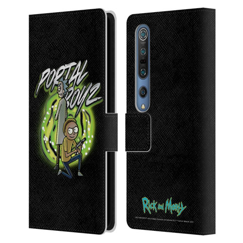 Rick And Morty Season 5 Graphics Portal Boyz Leather Book Wallet Case Cover For Xiaomi Mi 10 5G / Mi 10 Pro 5G