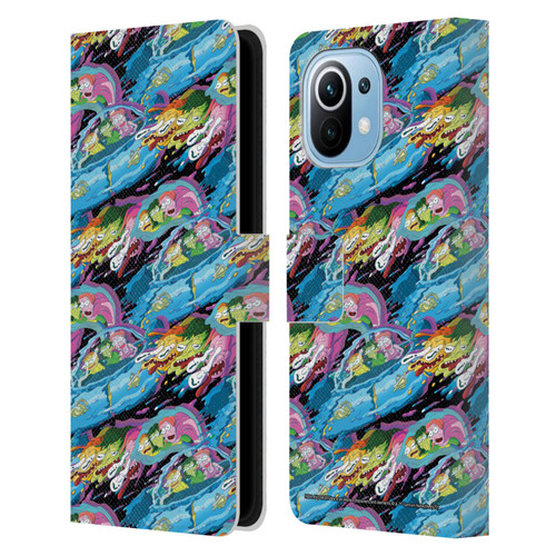 Rick And Morty Season 5 Graphics Warp Pattern Leather Book Wallet Case Cover For Xiaomi Mi 11