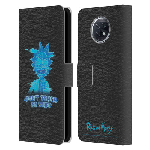 Rick And Morty Season 5 Graphics Don't Touch My Stuff Leather Book Wallet Case Cover For Xiaomi Redmi Note 9T 5G