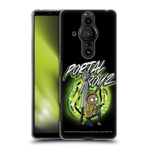 Rick And Morty Season 5 Graphics Portal Boyz Soft Gel Case for Sony Xperia Pro-I