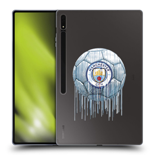 Manchester City Man City FC Drip Art Logo Soft Gel Case for Samsung Galaxy Tab S8 Ultra