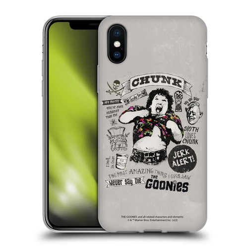 The Goonies Graphics Character Art Soft Gel Case for Apple iPhone X / iPhone XS