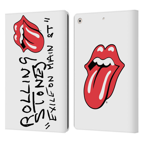 The Rolling Stones Albums Exile On Main St. Leather Book Wallet Case Cover For Apple iPad 10.2 2019/2020/2021
