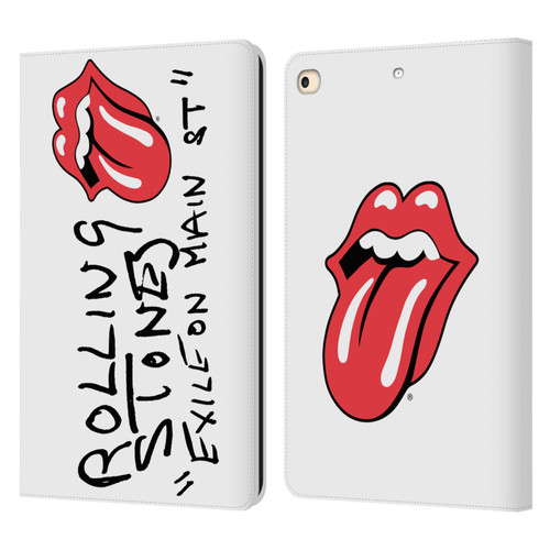 The Rolling Stones Albums Exile On Main St. Leather Book Wallet Case Cover For Apple iPad 9.7 2017 / iPad 9.7 2018