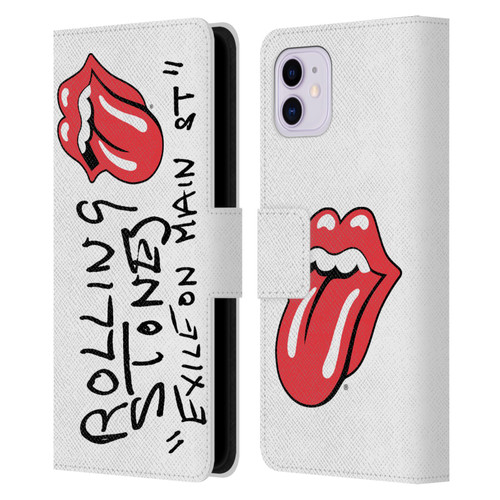The Rolling Stones Albums Exile On Main St. Leather Book Wallet Case Cover For Apple iPhone 11