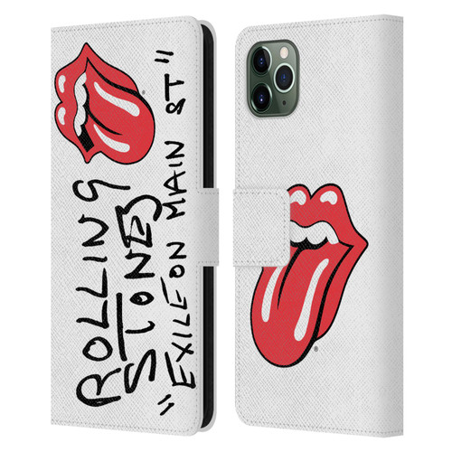 The Rolling Stones Albums Exile On Main St. Leather Book Wallet Case Cover For Apple iPhone 11 Pro Max