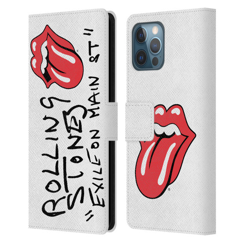 The Rolling Stones Albums Exile On Main St. Leather Book Wallet Case Cover For Apple iPhone 12 Pro Max
