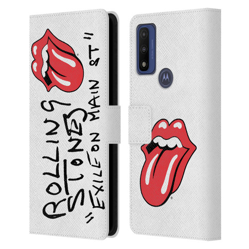 The Rolling Stones Albums Exile On Main St. Leather Book Wallet Case Cover For Motorola G Pure