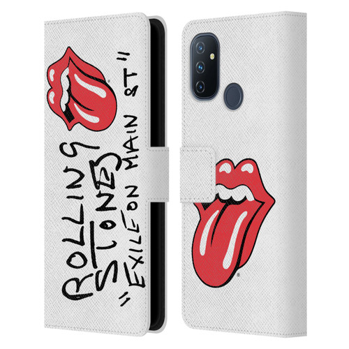 The Rolling Stones Albums Exile On Main St. Leather Book Wallet Case Cover For OnePlus Nord N100