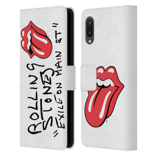 The Rolling Stones Albums Exile On Main St. Leather Book Wallet Case Cover For Samsung Galaxy A02/M02 (2021)