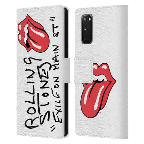 The Rolling Stones Albums Exile On Main St. Leather Book Wallet Case Cover For Samsung Galaxy S20 / S20 5G