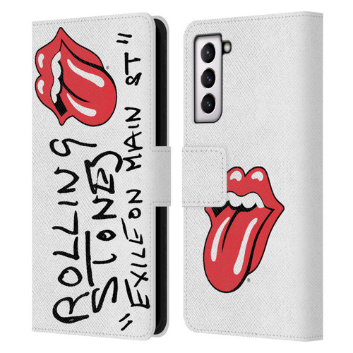 The Rolling Stones Albums Exile On Main St. Leather Book Wallet Case Cover For Samsung Galaxy S21 5G