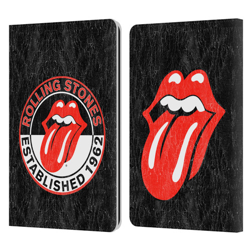 The Rolling Stones Graphics Established 1962 Leather Book Wallet Case Cover For Amazon Kindle Paperwhite 1 / 2 / 3