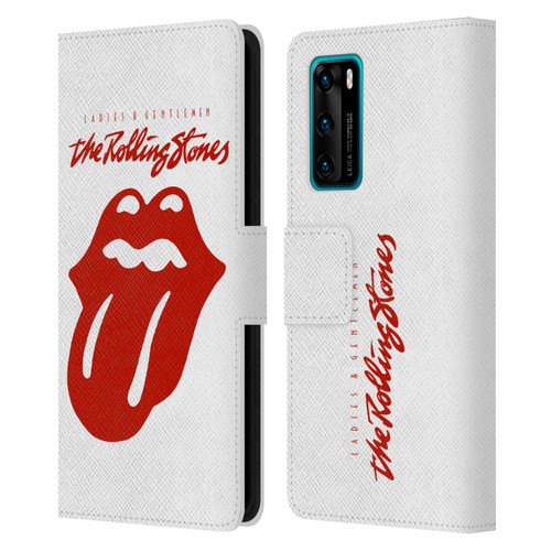 The Rolling Stones Graphics Ladies and Gentlemen Movie Leather Book Wallet Case Cover For Huawei P40 5G