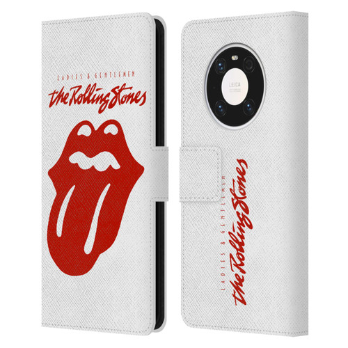 The Rolling Stones Graphics Ladies and Gentlemen Movie Leather Book Wallet Case Cover For Huawei Mate 40 Pro 5G