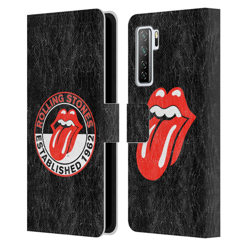 The Rolling Stones Graphics Established 1962 Leather Book Wallet Case Cover For Huawei Nova 7 SE/P40 Lite 5G