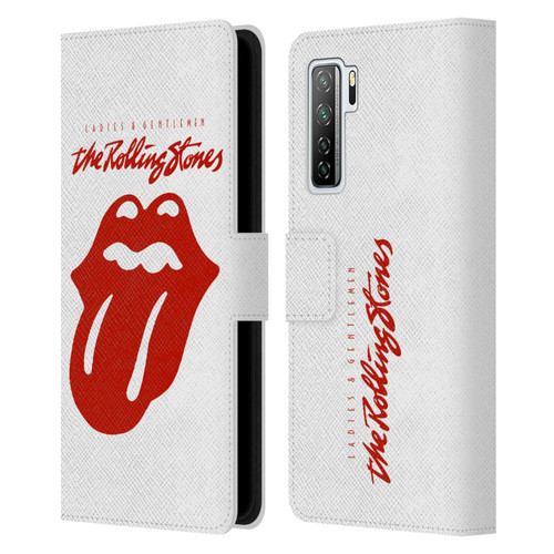 The Rolling Stones Graphics Ladies and Gentlemen Movie Leather Book Wallet Case Cover For Huawei Nova 7 SE/P40 Lite 5G