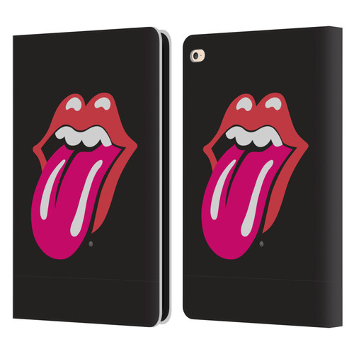 The Rolling Stones Graphics Pink Tongue Leather Book Wallet Case Cover For Apple iPad Air 2 (2014)