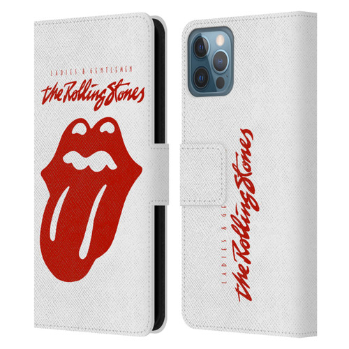 The Rolling Stones Graphics Ladies and Gentlemen Movie Leather Book Wallet Case Cover For Apple iPhone 12 / iPhone 12 Pro