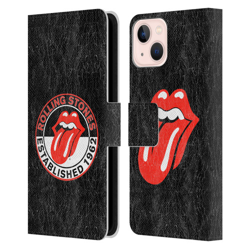 The Rolling Stones Graphics Established 1962 Leather Book Wallet Case Cover For Apple iPhone 13