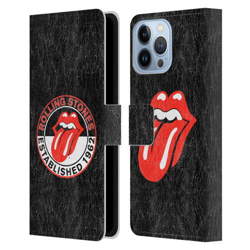 The Rolling Stones Graphics Established 1962 Leather Book Wallet Case Cover For Apple iPhone 13 Pro Max