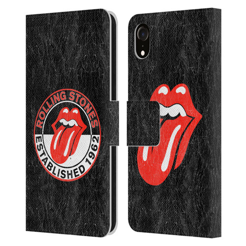 The Rolling Stones Graphics Established 1962 Leather Book Wallet Case Cover For Apple iPhone XR