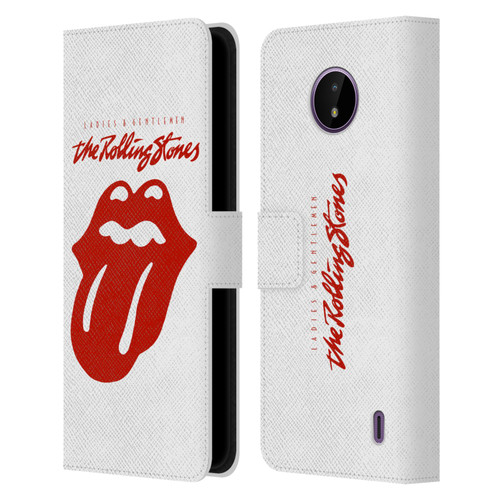 The Rolling Stones Graphics Ladies and Gentlemen Movie Leather Book Wallet Case Cover For Nokia C10 / C20