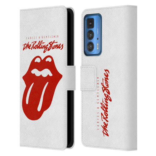 The Rolling Stones Graphics Ladies and Gentlemen Movie Leather Book Wallet Case Cover For Motorola Edge 20 Pro