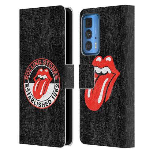 The Rolling Stones Graphics Established 1962 Leather Book Wallet Case Cover For Motorola Edge 20 Pro