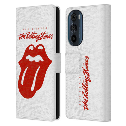 The Rolling Stones Graphics Ladies and Gentlemen Movie Leather Book Wallet Case Cover For Motorola Edge 30