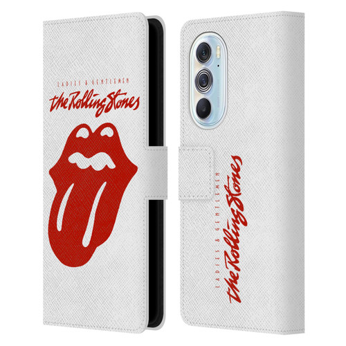The Rolling Stones Graphics Ladies and Gentlemen Movie Leather Book Wallet Case Cover For Motorola Edge X30