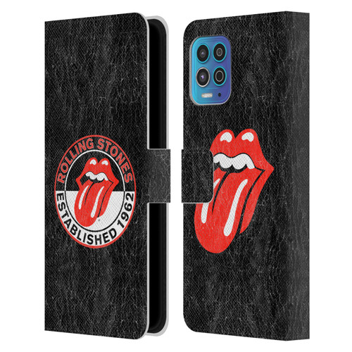 The Rolling Stones Graphics Established 1962 Leather Book Wallet Case Cover For Motorola Moto G100