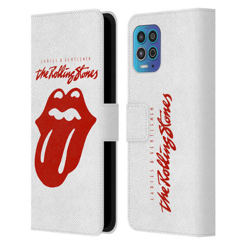 The Rolling Stones Graphics Ladies and Gentlemen Movie Leather Book Wallet Case Cover For Motorola Moto G100