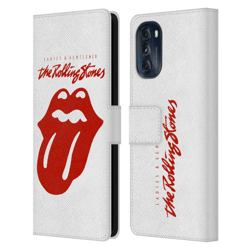 The Rolling Stones Graphics Ladies and Gentlemen Movie Leather Book Wallet Case Cover For Motorola Moto G (2022)