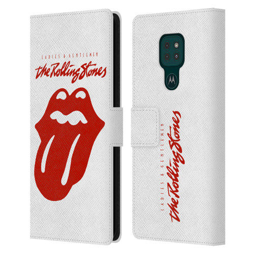 The Rolling Stones Graphics Ladies and Gentlemen Movie Leather Book Wallet Case Cover For Motorola Moto G9 Play