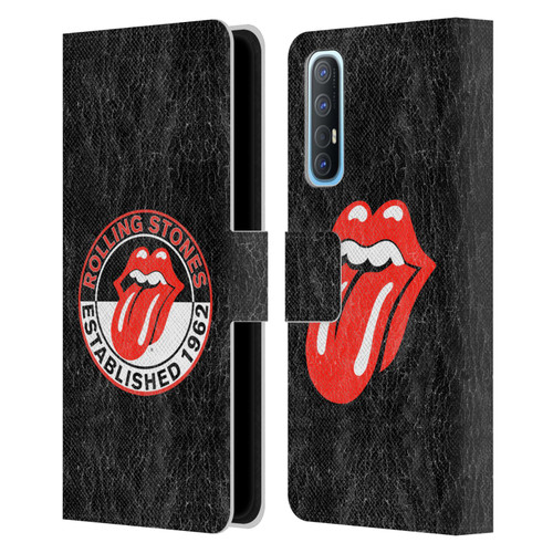 The Rolling Stones Graphics Established 1962 Leather Book Wallet Case Cover For OPPO Find X2 Neo 5G