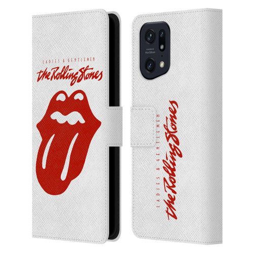 The Rolling Stones Graphics Ladies and Gentlemen Movie Leather Book Wallet Case Cover For OPPO Find X5