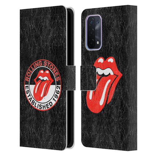 The Rolling Stones Graphics Established 1962 Leather Book Wallet Case Cover For OPPO A54 5G
